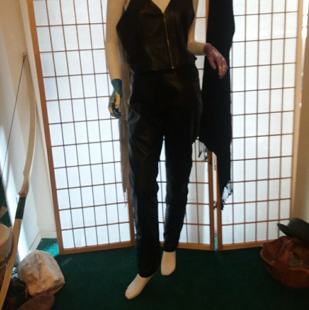 Women's leather pants